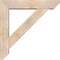 Ekena Millwork Traditional Slat Smooth Bracket w/ Offset Brace, Douglas Fir, 7 1/2"W x 38"D x 38"H BKT0806X38X38TRA06SDF - alternate 4